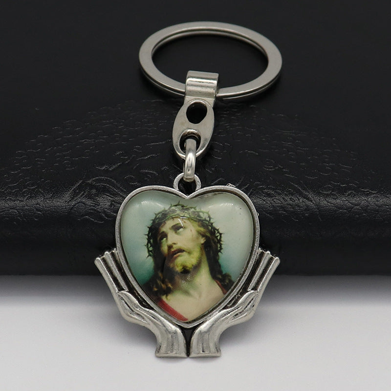 Wholesale Metal Creative Love Album Photo Frame Keychain